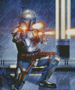 Jango Fett Attack Of The Clones Diamond Painting