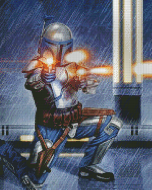 Jango Fett Attack Of The Clones Diamond Painting