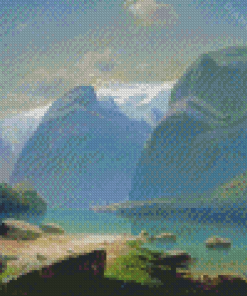 Lake In Swiss Diamond Painting