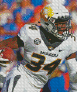 Larry Rountree Missouri Tigers Player Diamond Painting