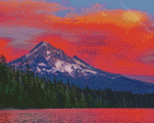 Mt Hood Lost Lake Diamond Painting