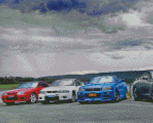 Nissan R35 Cars Diamond Painting