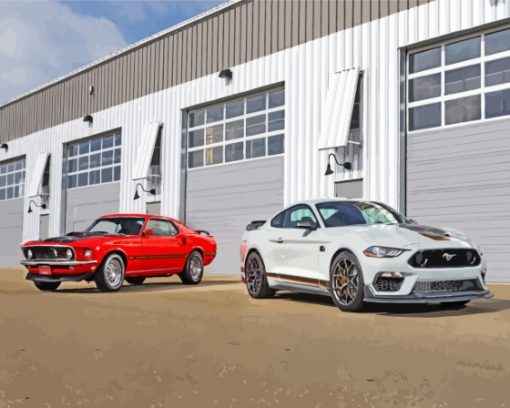 Mustang Mach 1 Cars Diamond Painting