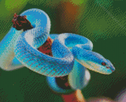 Opayaza Blue Snake Diamond Painting