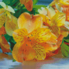 Orange And Yellow Alstroemeria Diamond Painting