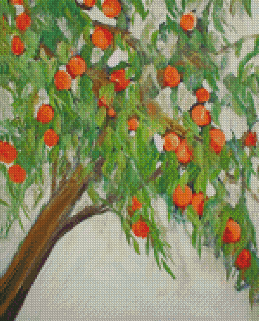 Peach Fruit Tree Diamond Painting