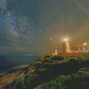 Pemaquid Point Night Time Diamond Painting