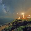 Pemaquid Point Night Time Diamond Painting