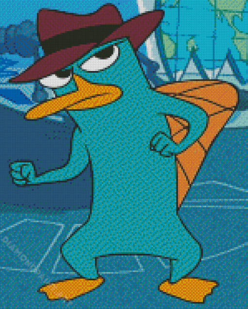 Perry The Platypus Diamond Painting