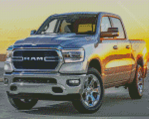 Pickup Ram Truck Diamond Painting