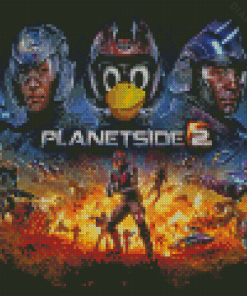 PlanetSide 2 Poster Game Diamond Painting