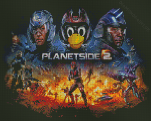 PlanetSide 2 Poster Game Diamond Painting