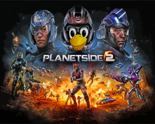 PlanetSide 2 Poster Game Diamond Painting