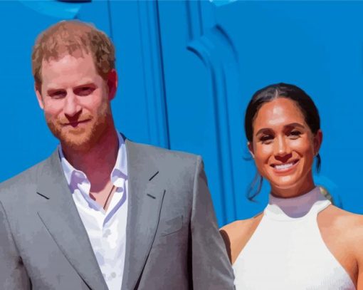 Prince Harry And Meghan Markle Diamond Painting