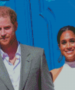 Prince Harry And Meghan Markle Diamond Painting