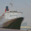 QE2 Liner At Harbour Diamond Painting