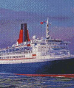 Qe2 British Ocen Liner Diamond Painting