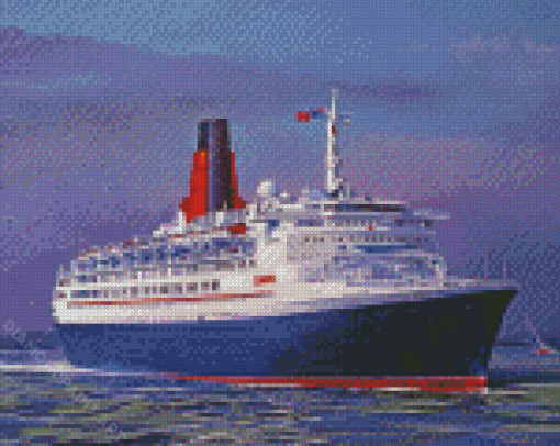 Qe2 British Ocen Liner Diamond Painting