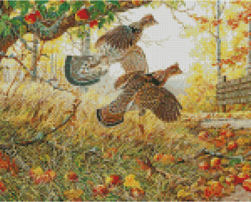 Ruffed Grouse Bird Diamond Painting