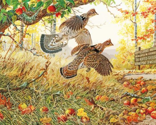 Ruffed Grouse Bird Diamond Painting