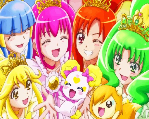 Smile Precure Characters Diamond Painting