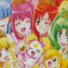 Smile Precure Characters Diamond Painting