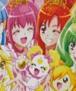 Smile Precure Characters Diamond Painting