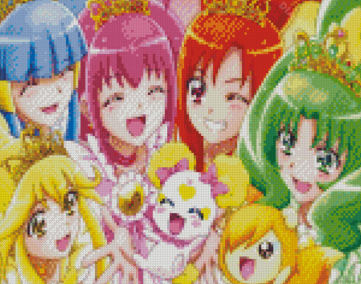 Smile Precure Characters Diamond Painting