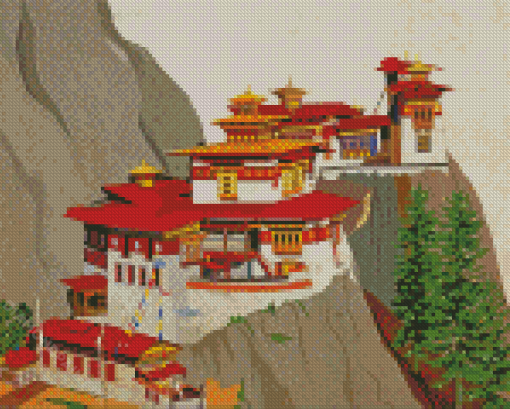 Bhutan Paro Taktsang Diamond Painting