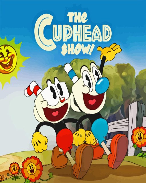 The Cuphead Show Poster Diamond Painting