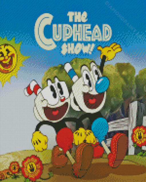 The Cuphead Show Poster Diamond Painting