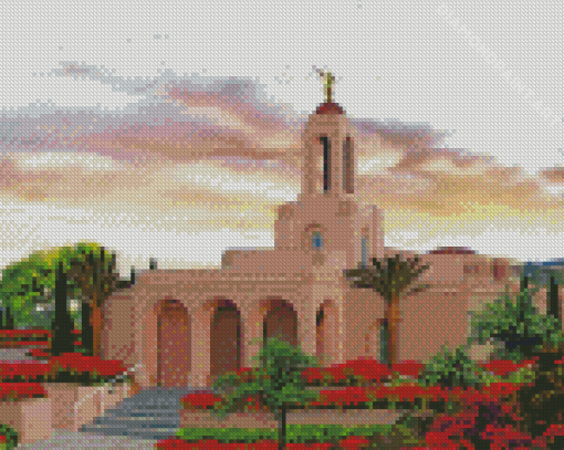 The Newport Beach Temple Diamond Painting