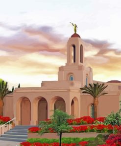 The Newport Beach Temple Diamond Painting