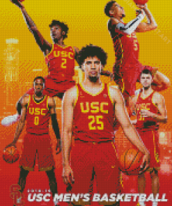 USC Trojans Mens Basketball Diamond Painting