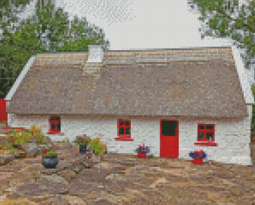 Vintage Irish Cottage Diamond Painting