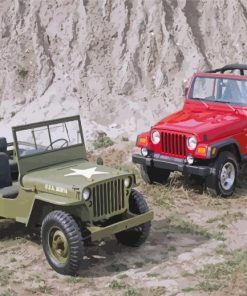 Willys Jeeps Diamond Painting