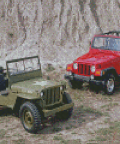 Willys Jeeps Diamond Painting