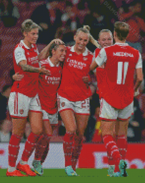 Arsenal Women Team Diamond Painting