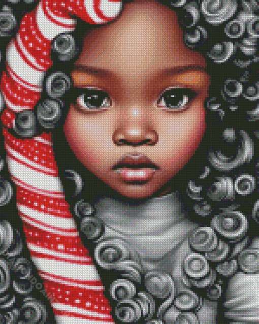 Black Girl Diamond Painting