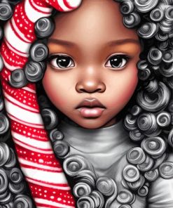 Black Girl Diamond Painting