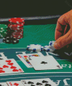 Blackjack Game Diamond Painting