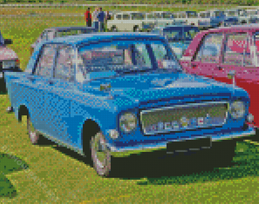 Blue Ford Zephyr Diamond Painting