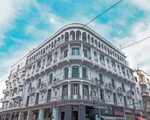 Casablanca Buildings Diamond Painting