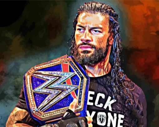 Cool Roman Reigns Diamond Painting