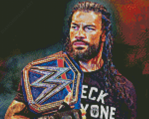 Cool Roman Reigns Diamond Painting