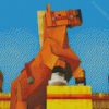 Cool Minecraft Horse Diamond Painting