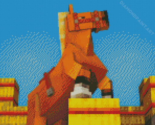 Cool Minecraft Horse Diamond Painting