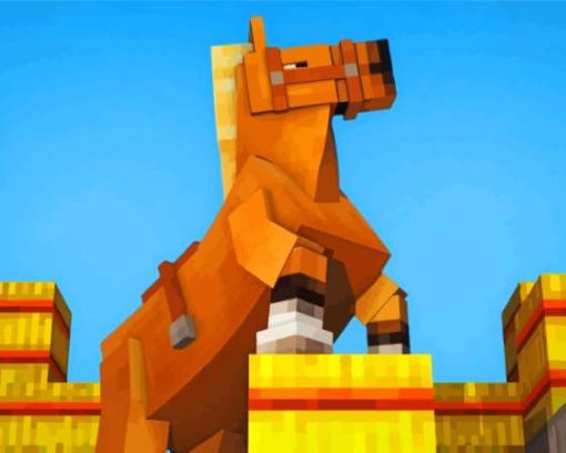 Cool Minecraft Horse Diamond Painting