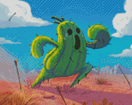 Cute Cactuar Diamond Painting