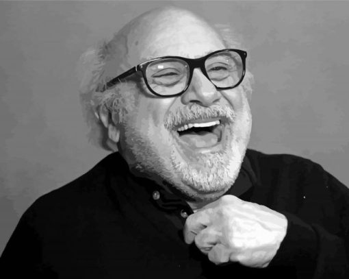 Monochrome Danny Devito Diamond Painting